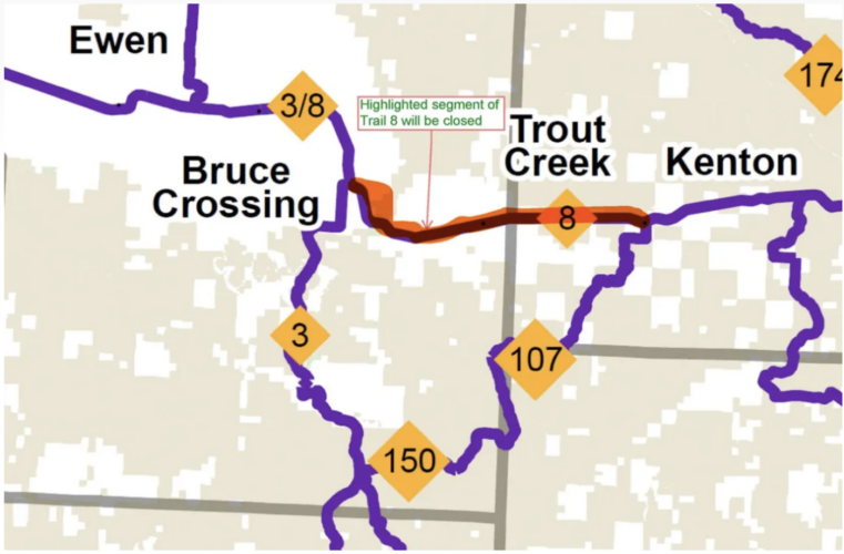 Portion of Agate Falls trail closed this winter
